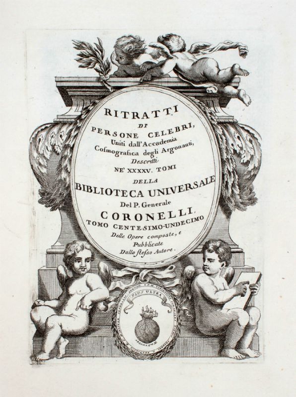 CORONELLI. Ritratti. CORONELLI, Vincenzo Maria. Ritratti. Venezia, 1703-1709

In&hellip;