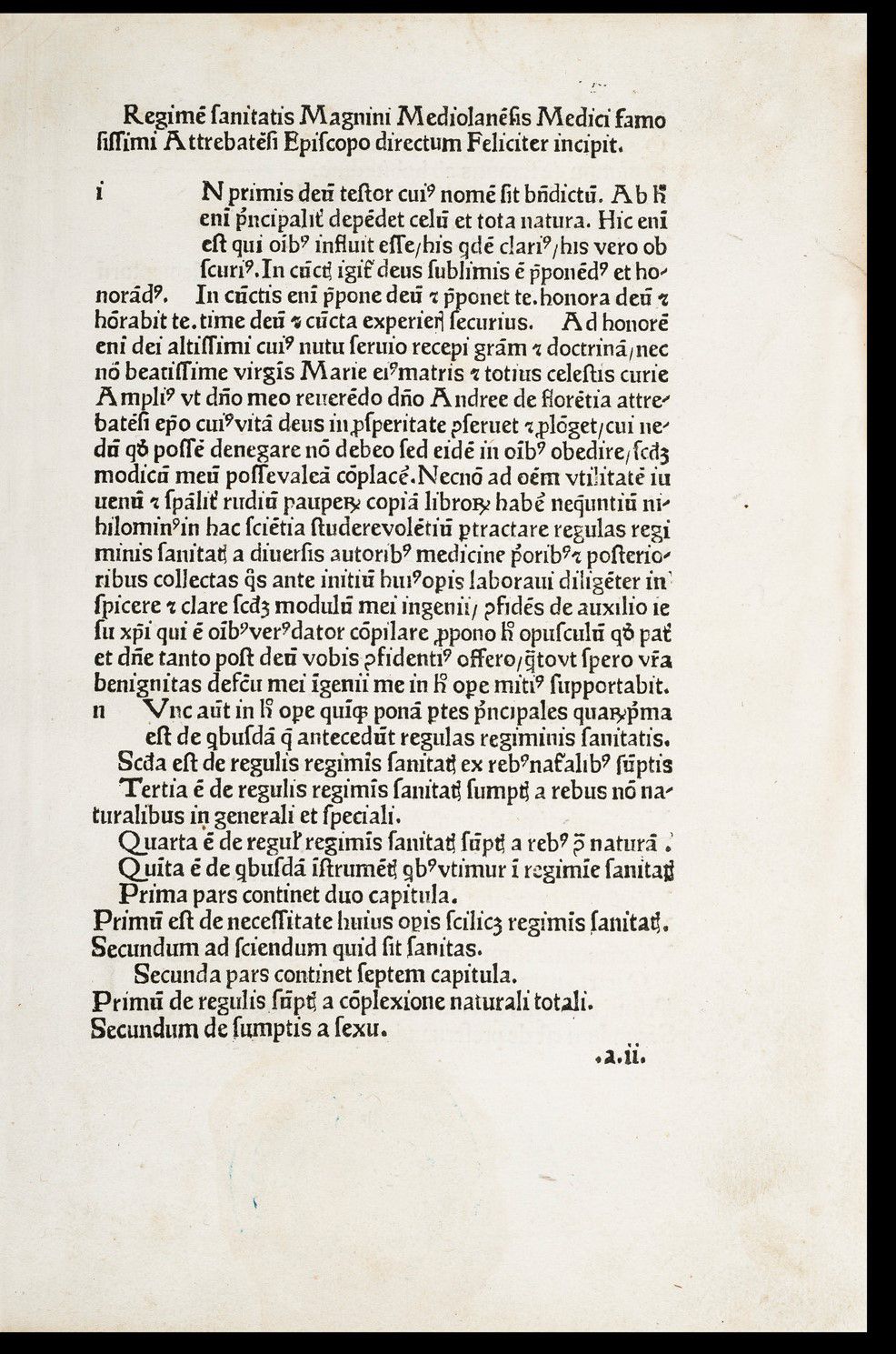 Incunabulum. REGIMEN SANITATIS. REGIMEN SANITATIS.Parigi, Ulrich Gering, 1483

I&hellip;