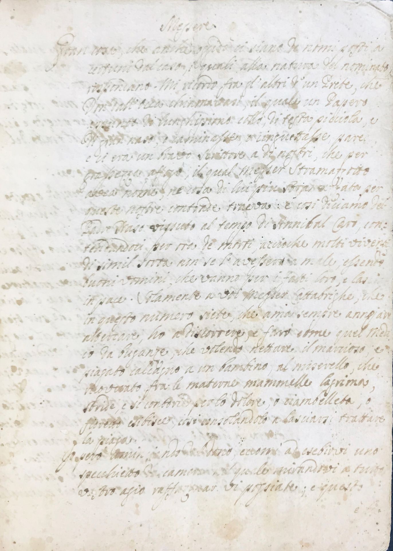 Manuscript poem. MARTELLO. Il Femia sentenziato. MARTELLO, Pier Jacopo. Il Femia&hellip;