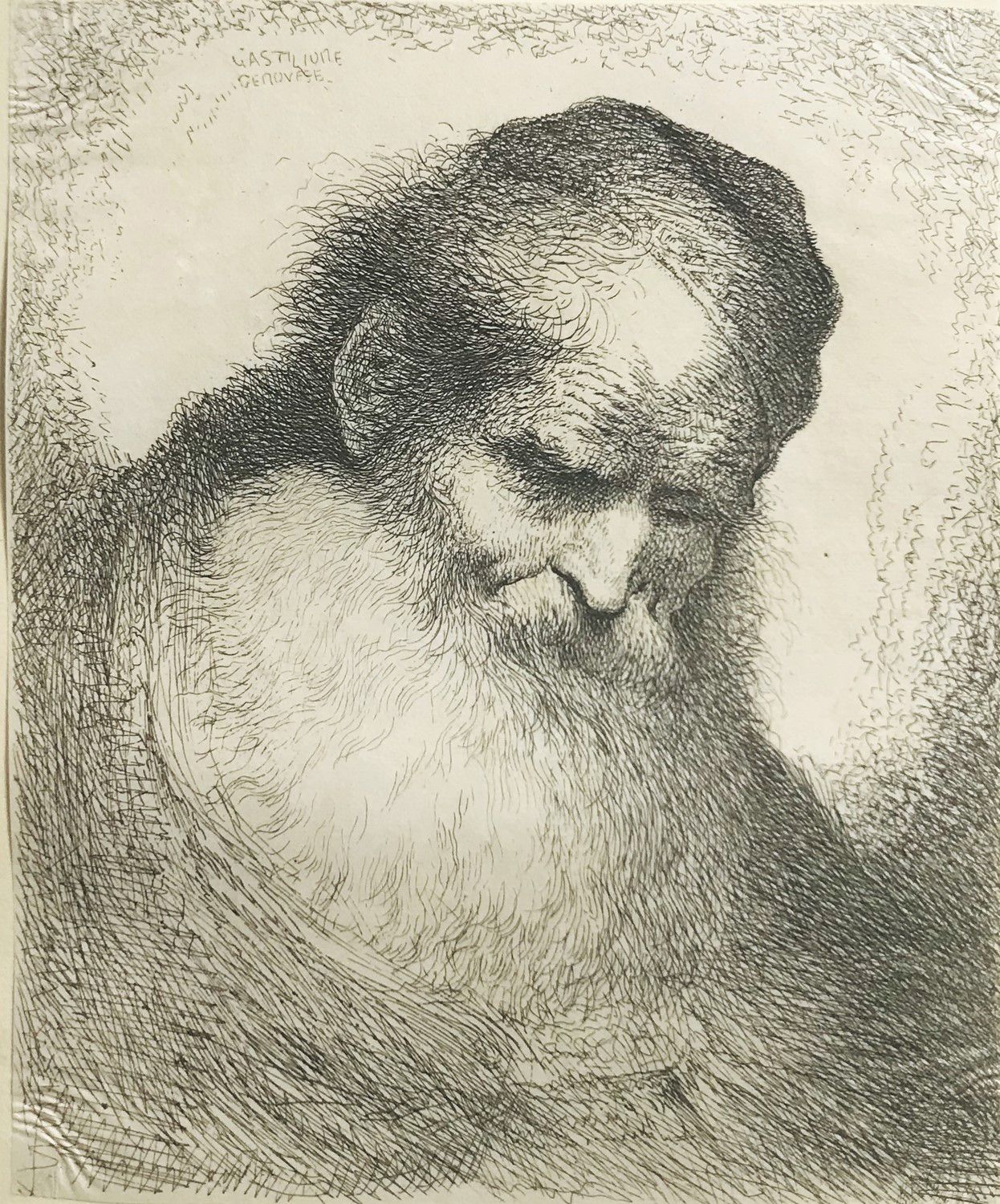 CASTIGLIONE. Old man with big beard. Giovanni Benedetto CASTIGLIONE1609-1664

Ol&hellip;