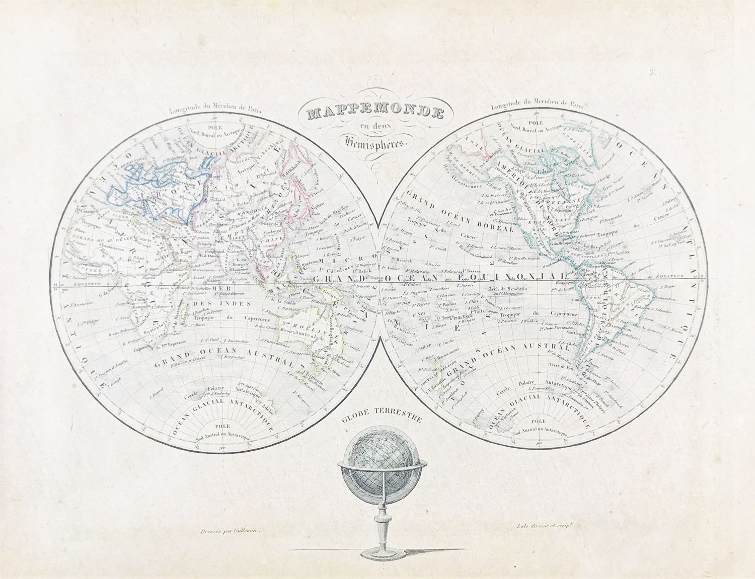 Atlas. VUILLEMIN. Atlas Universel de Geographie Ancienne et Moderne. VUILLEMIN, &hellip;