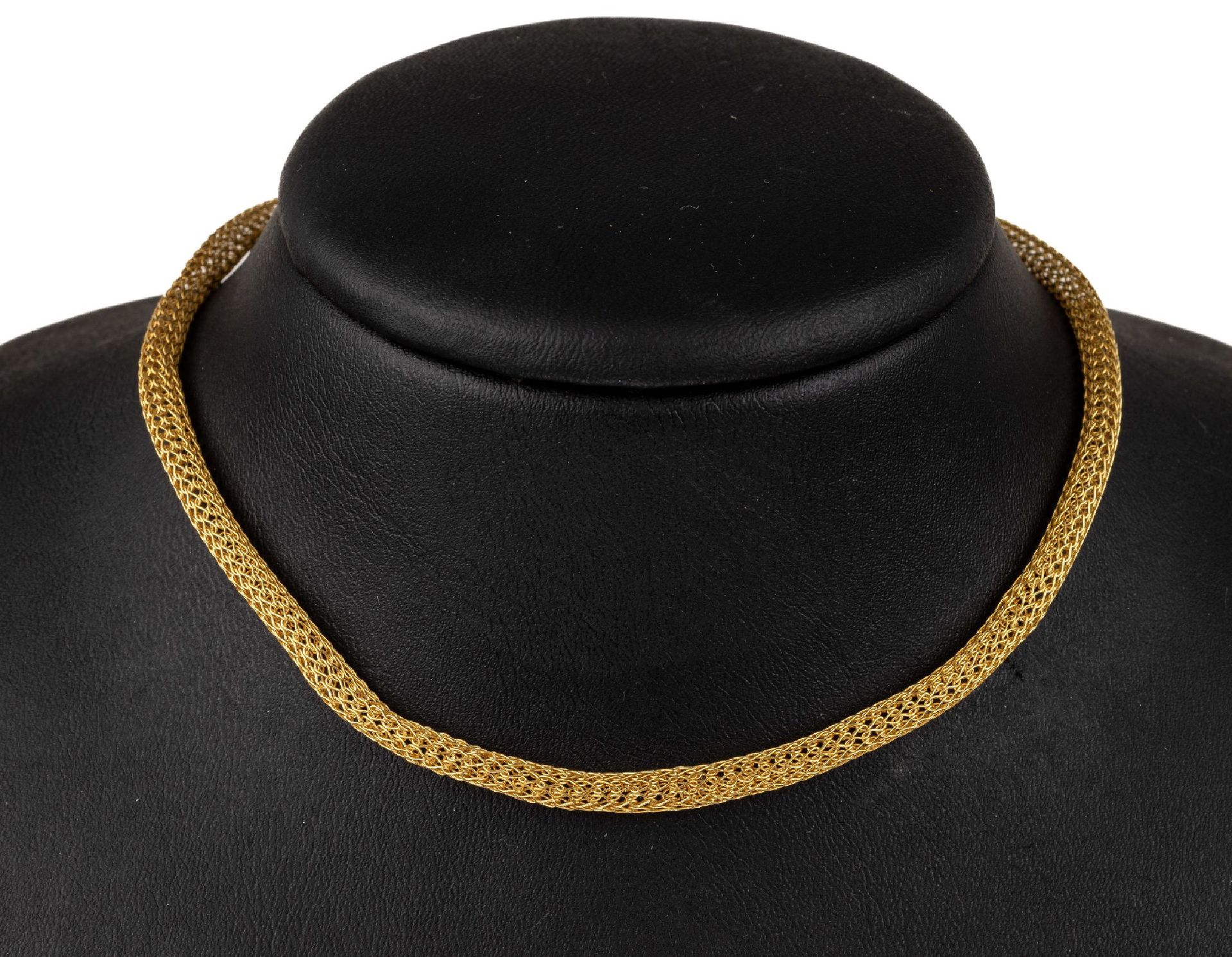 Null Collar de punto de oro de 14 kt, GG 585/000, l. Aprox. 45 cm, aprox. 11,4 g&hellip;