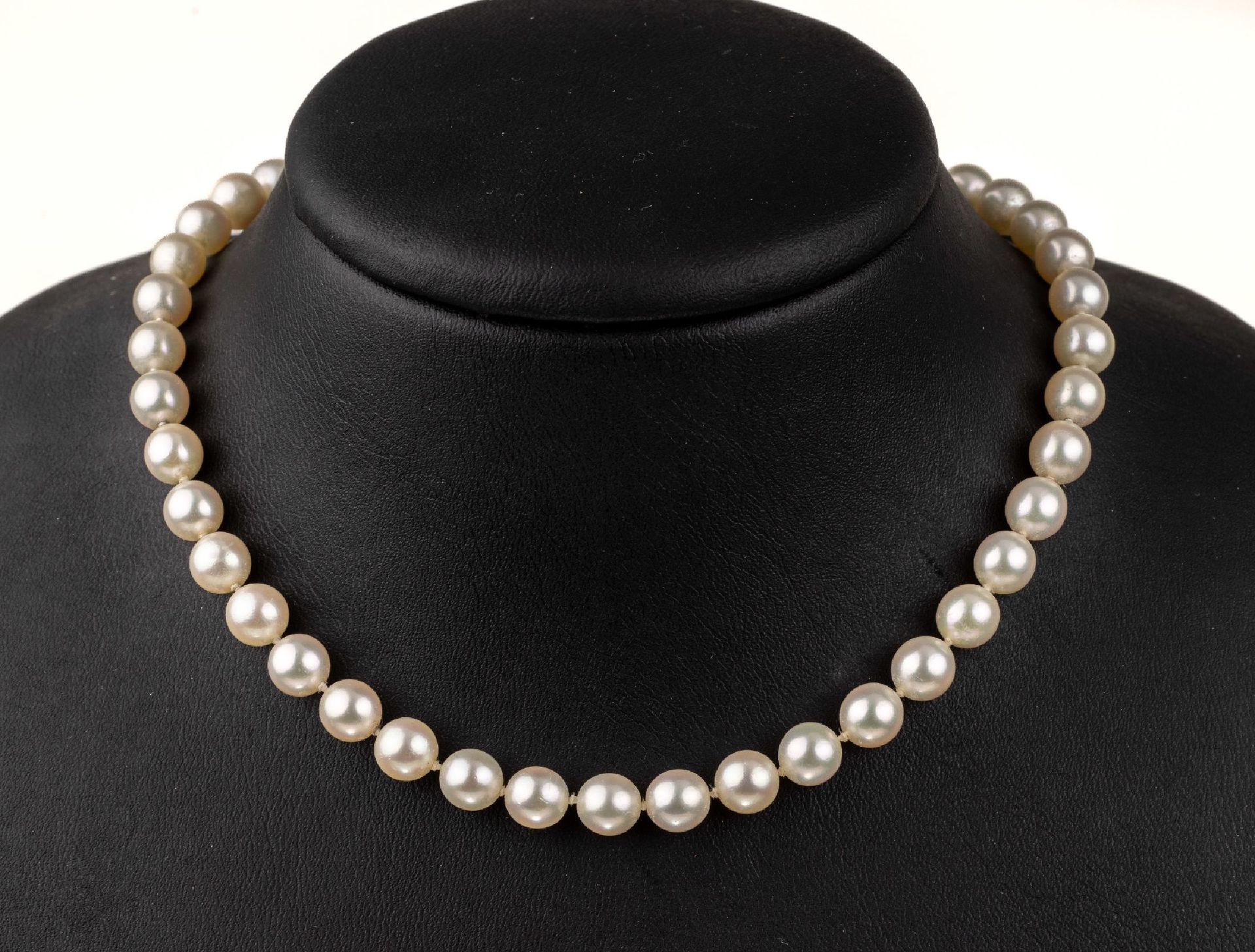 Null Collier de perles de culture Akoya, WG 585/000, l. Cremef. Perles, D. Env. &hellip;