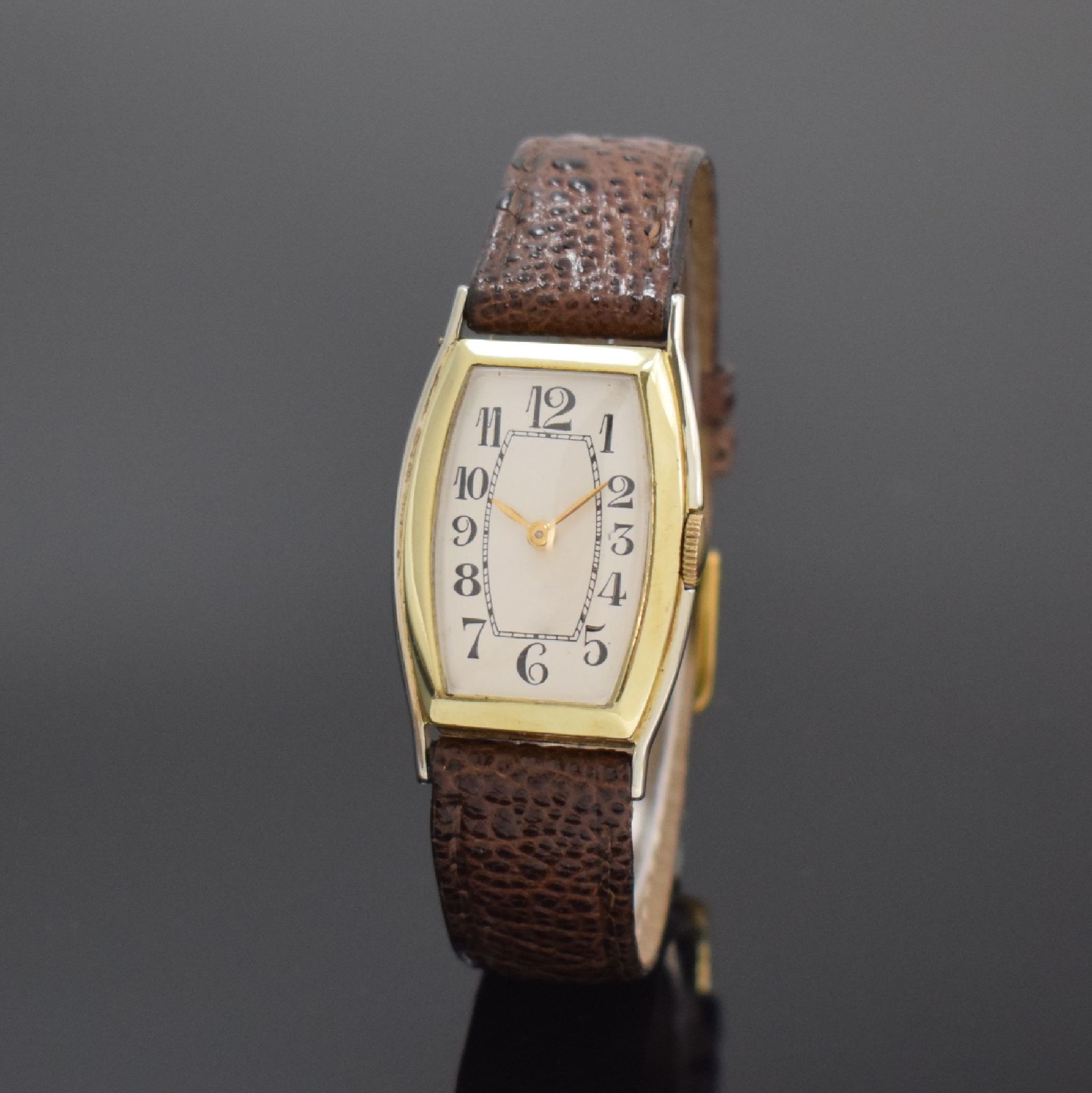 Null ORMONT WATCH CO wristwatch in 14k white/yellow gold, Switzerland / USA arou&hellip;
