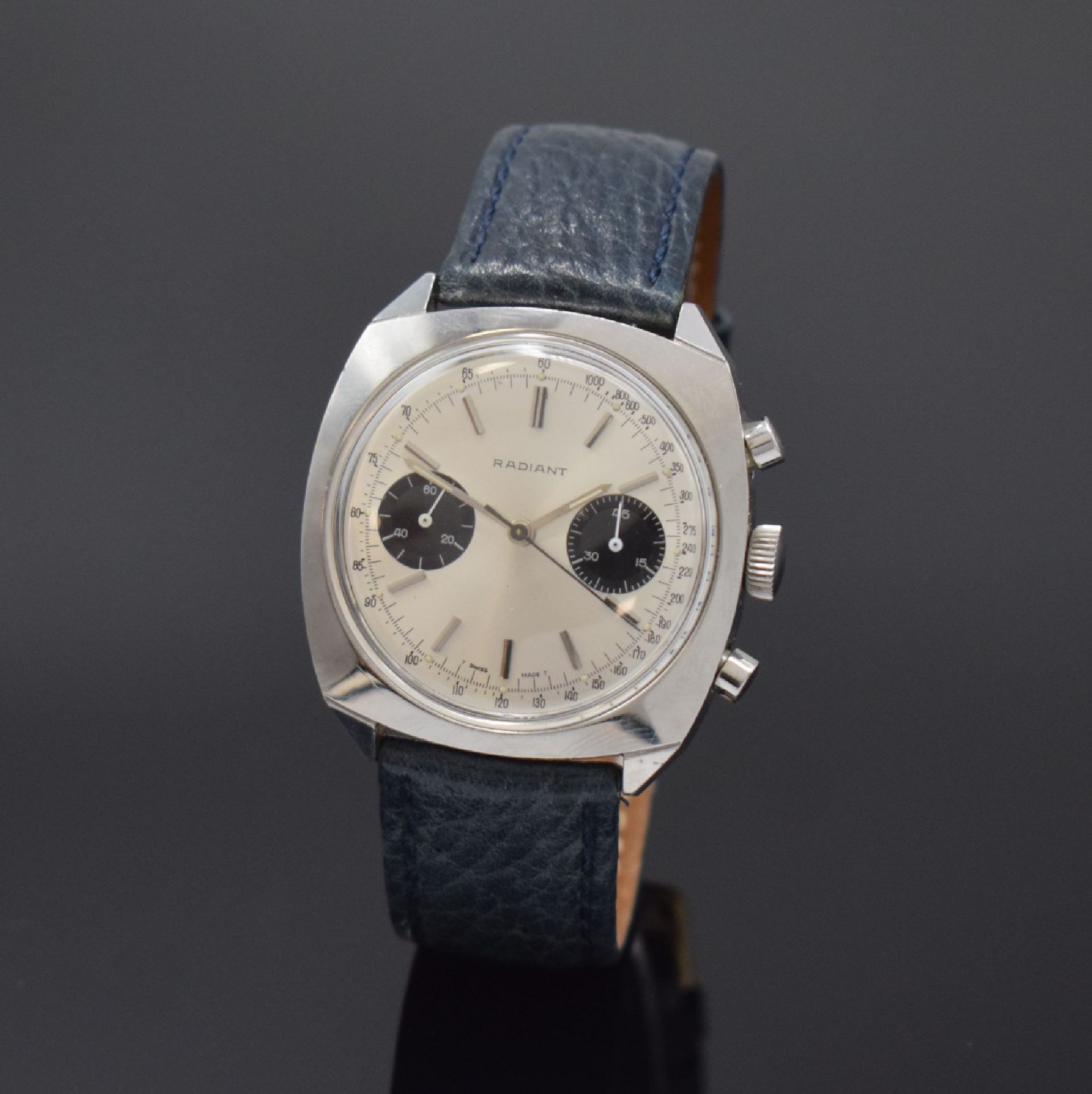 Null RADIANT chronograph, manual winding, Switzerland around 1970, stainless ste&hellip;