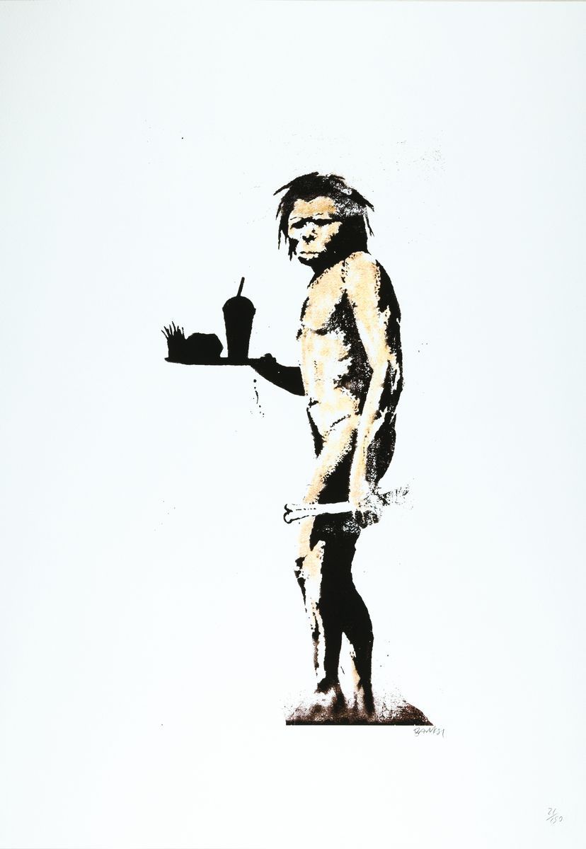 Null Not Banksy, signé, numéro 21/150, cachet sec, env. 70x50 cm