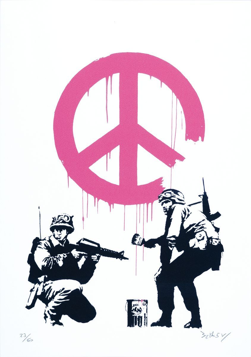 Null d'après Banksy, CND Soldiers, Campaign for NuclDisarmament, signé, numéro 2&hellip;