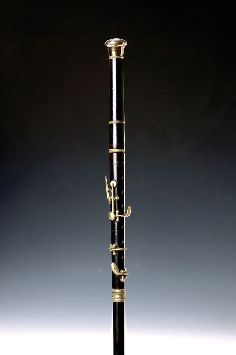 Null Canne à système avec flûte traversière, Fernand Chapelain & Cie, France, 18&hellip;