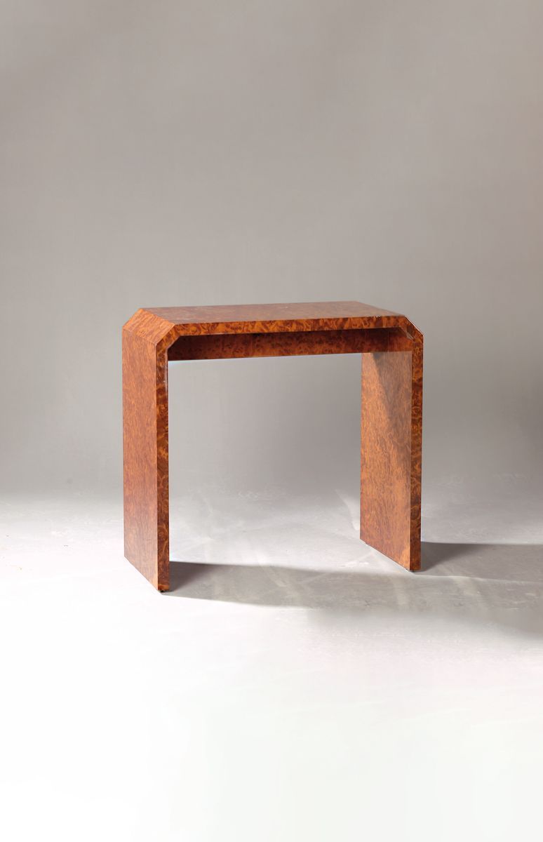 Null Table d'appoint, style art déco, 2e moitié du 20e siècle, placage de boulea&hellip;
