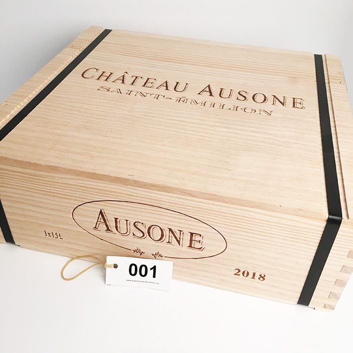 Null 3瓶2018年CHÂTEAU AUSONE 1er Grand Cru Classé Saint-Emilion - cbo-LOT OF VAT -&hellip;