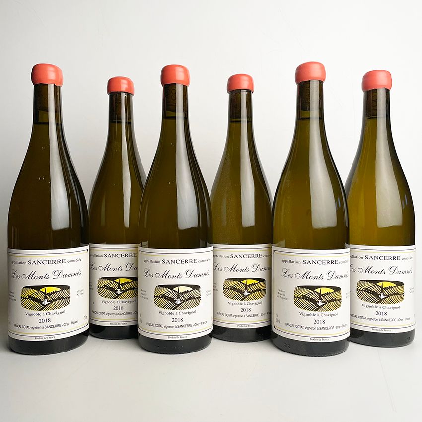Null 6 bouteilles 2018 Sancerre 'Les Monts Damnés', Pascal Cotat - 6x étiquette &hellip;