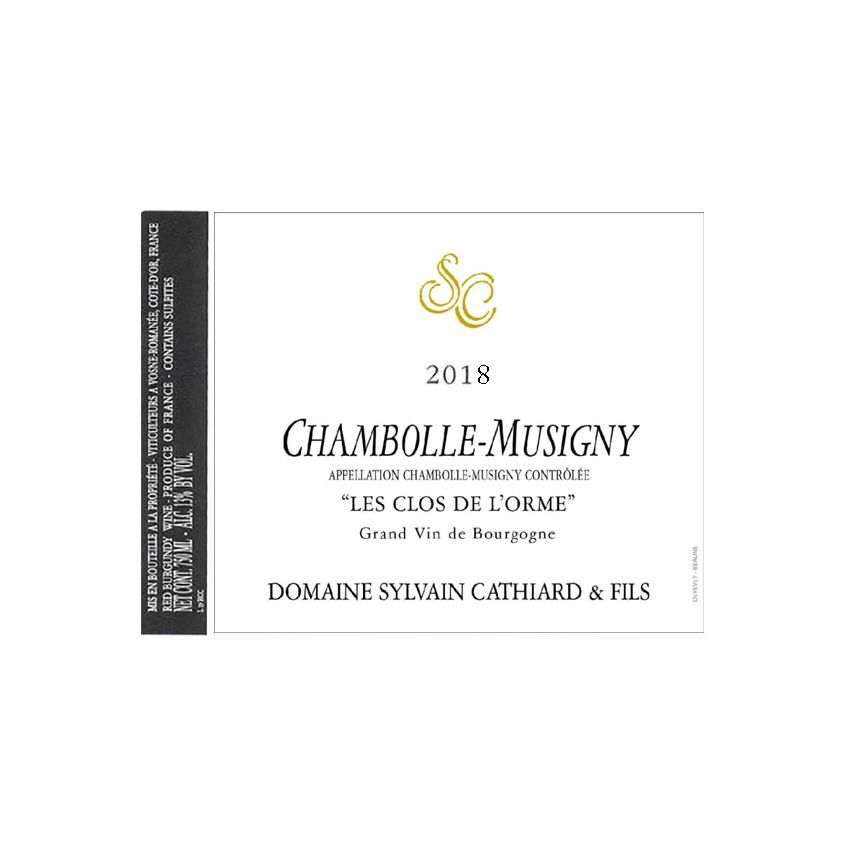 Null 6 bouteilles 2018 Chambolle-Musigny 'Les Clos de l'Orme', Domaine Sylvain C&hellip;