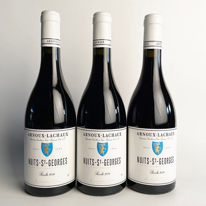Null 3 botella 2019 Nuits-Saint-Georges, Domaine Arnoux-Lachaux - 3x etiqueta li&hellip;
