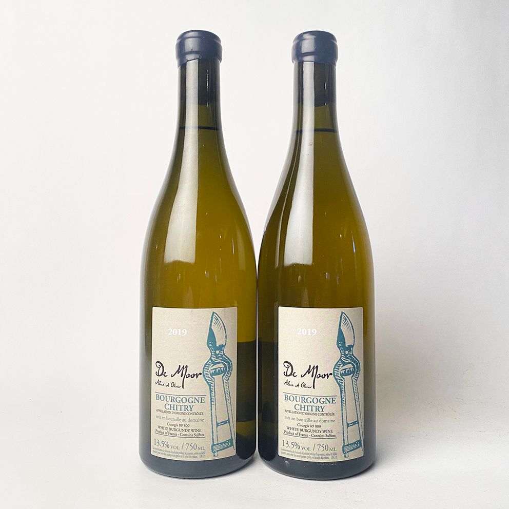 Null 2 bouteilles 2019 Bourgogne Chitry, Alice et Olivier De Moor - haut remplis&hellip;