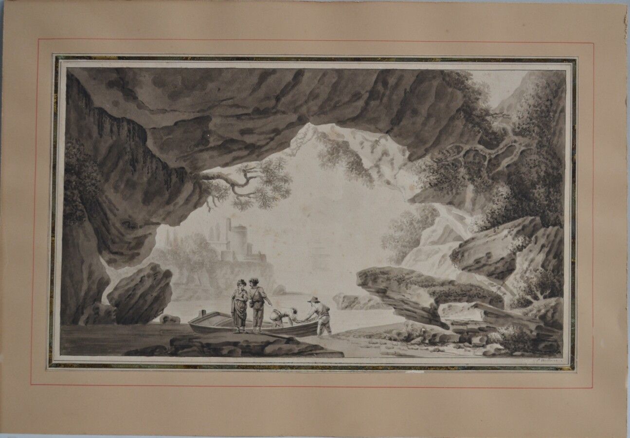 Null 皮埃尔-约瑟夫-瓦莱特 (1753-约1812)

海景画

右下角有签名的素描和水彩

27.5 x 46 厘米（小口）。