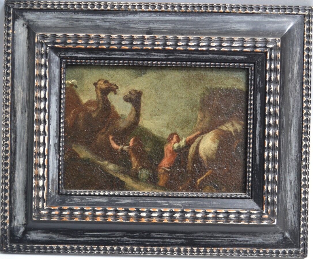 Null FLEMISH SCHOOL

The camels

Oil on canvas marouflaged

14.5 x 21 cm at sigh&hellip;