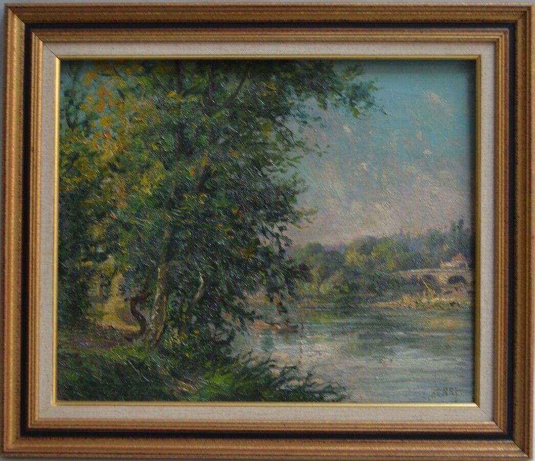Null L. HENRY (XIX-XXème)

Barques sur la rivière

Huile sur toile signée en bas&hellip;