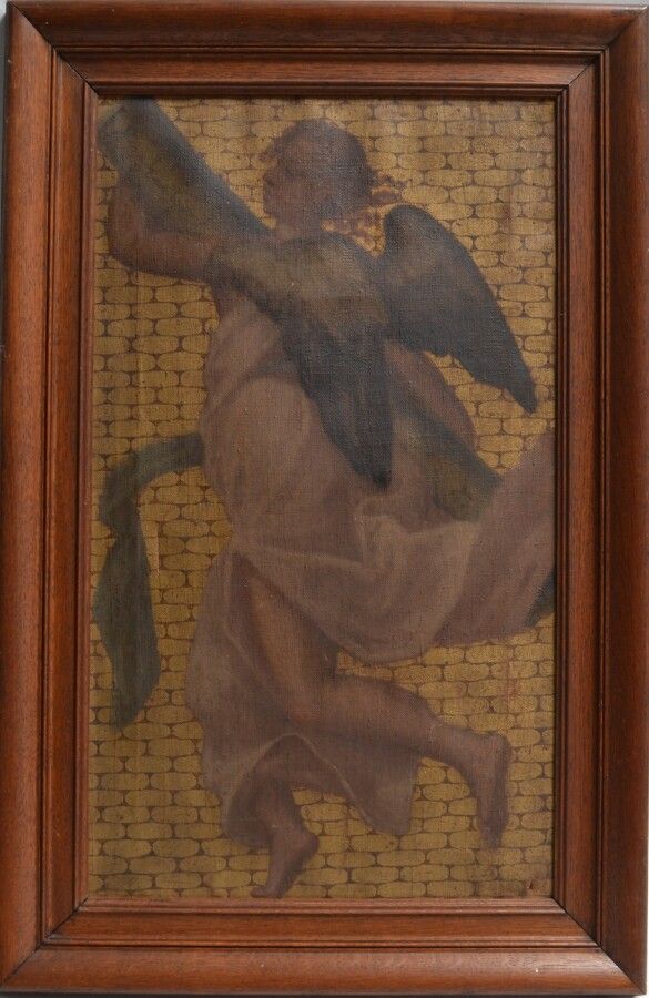 Null 19世纪的法国学校

天使

布面油画

68.5 x 40厘米（撕裂）。