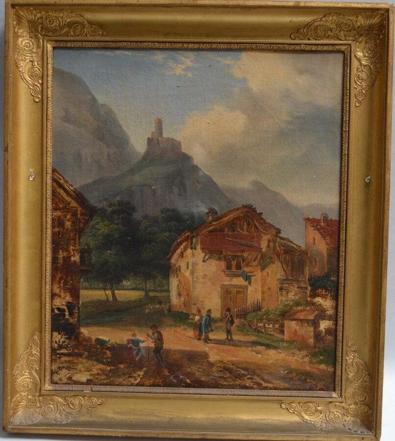 Null 19. Jahrhundert ITALIENISCHE SCHULE

Figuren in einer Landschaft, 1831. 

Ö&hellip;