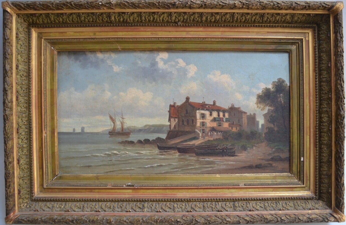 Null GUMBOLA (late 19th century)

Maritime landscape

Oil on canvas signed lower&hellip;