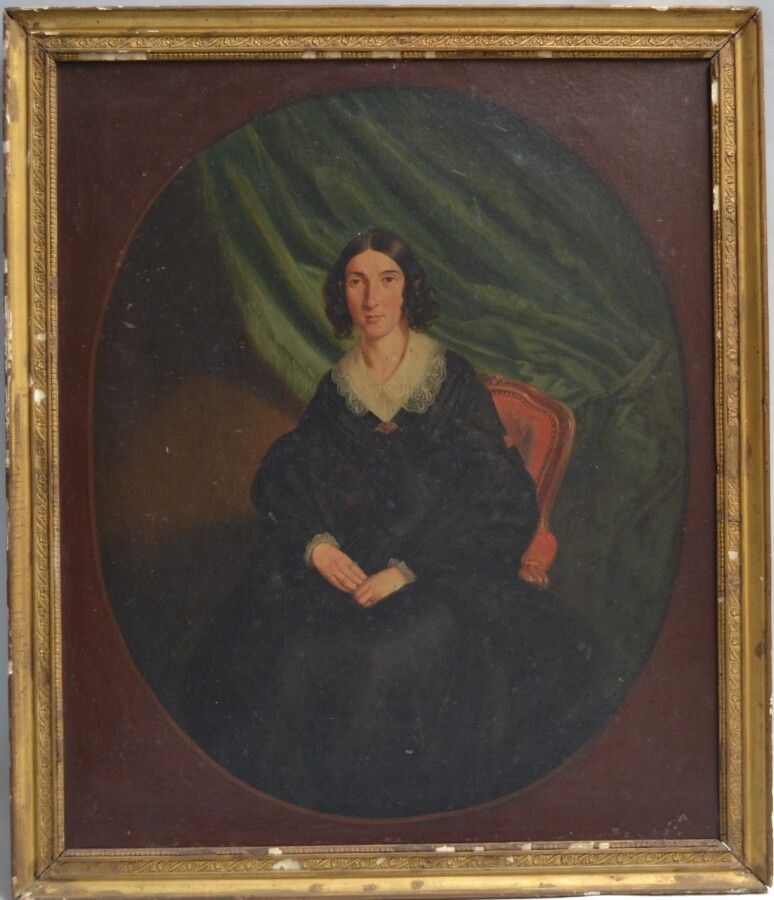 Null 19世纪的法国学校

一位女士的画像

椭圆形布面油画

65 x 54 cm