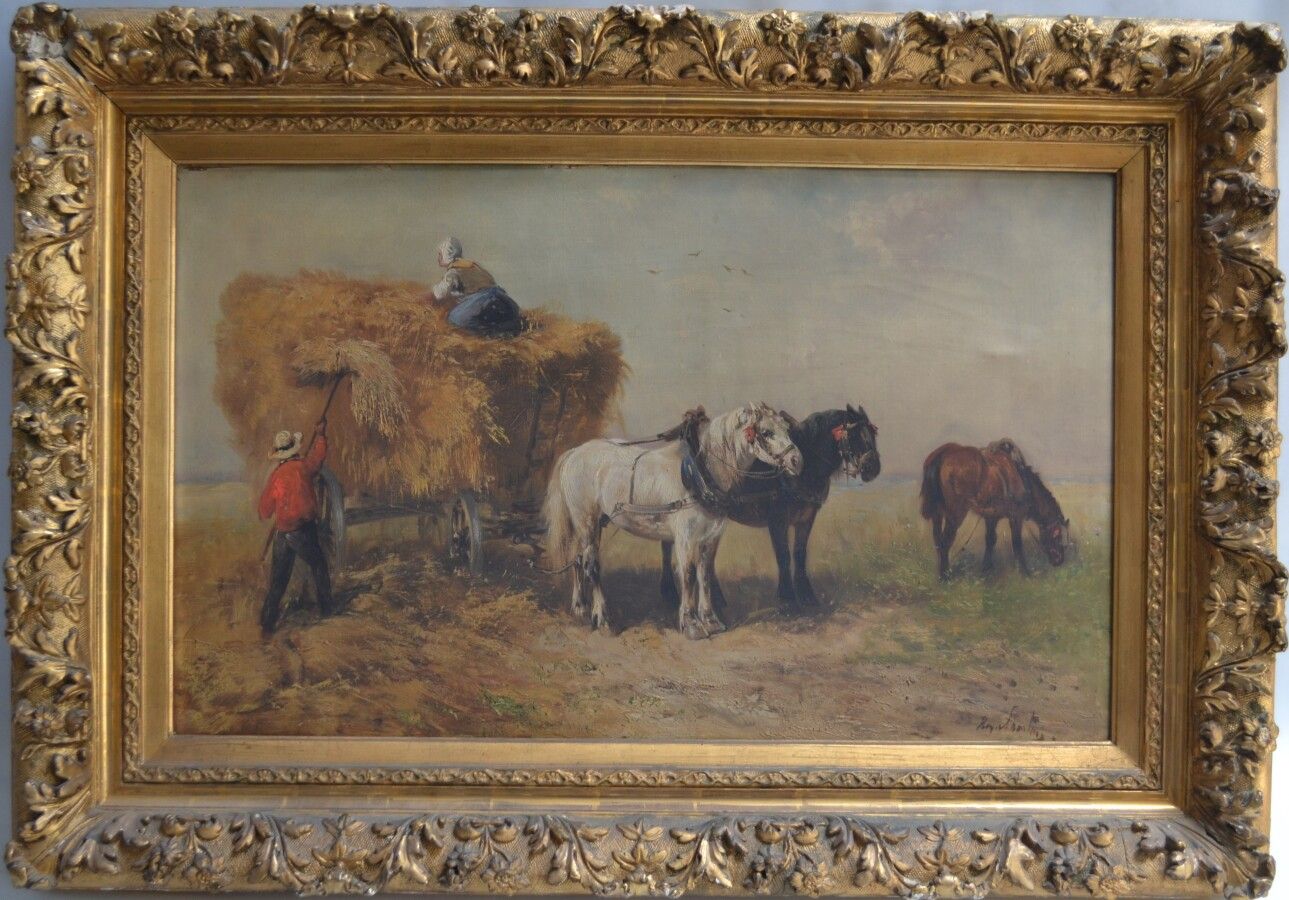 Null 约1870年的法国学校

海耶斯

布面油画，右下角有签名

46 x 75厘米