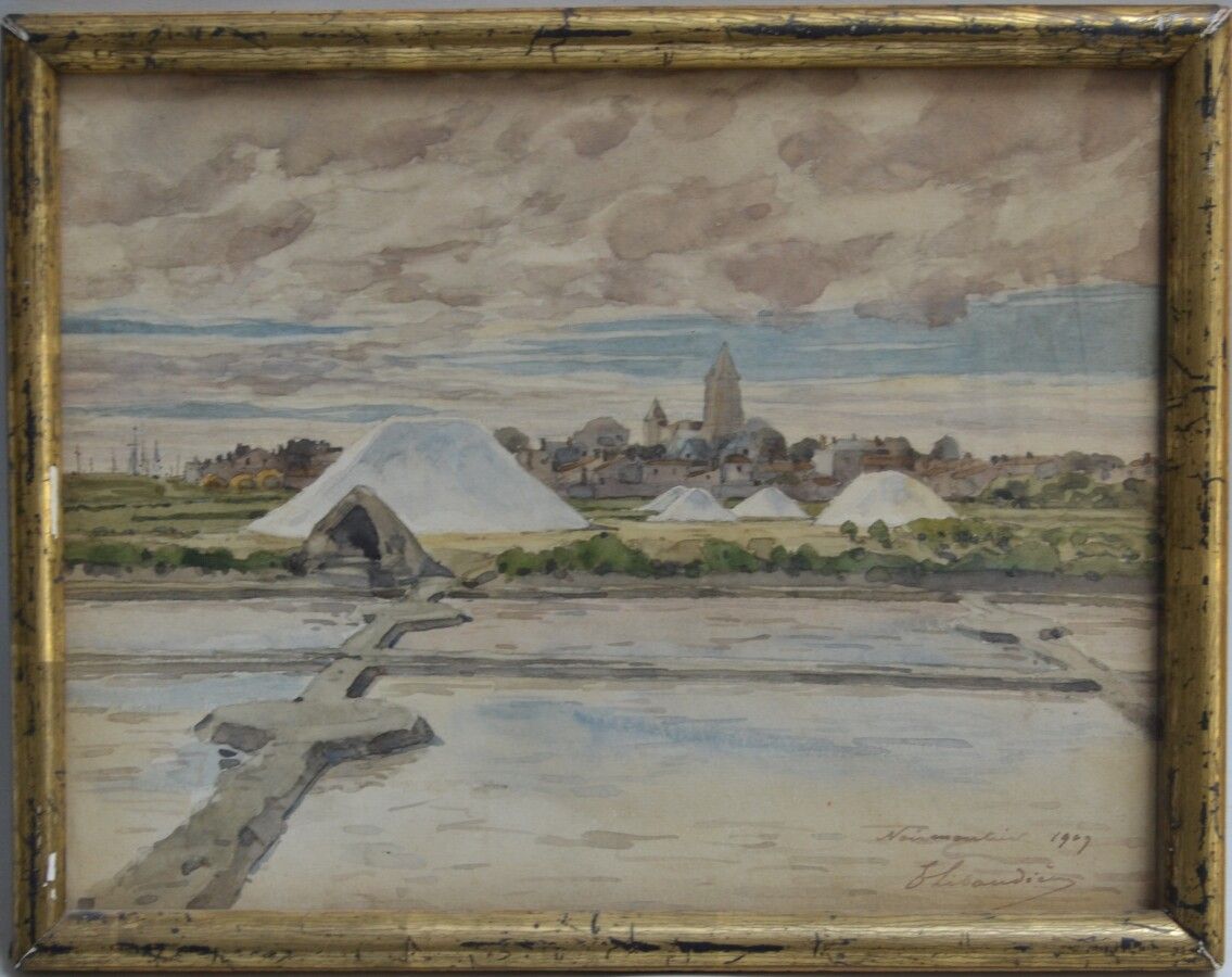 Null Émile Joseph LIBAUDIERE (1853-c.1925)

Noirmoutier, 1909. 

Aquarelle signé&hellip;