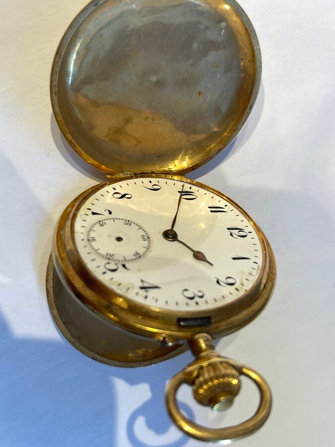 Null OROLOGIO cronometro sapone in oro giallo spirale ancora Bréguet Junius Gond&hellip;