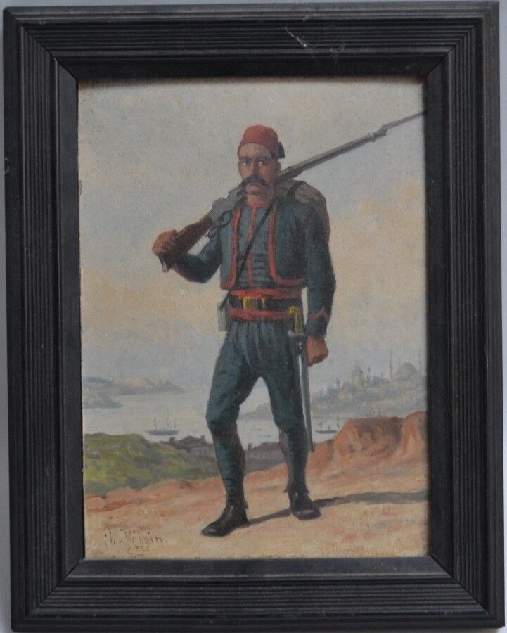 Null Ch. VOISIN (XIX-XXth)

Soldier in front of the Bosphorus

Oil on panel sign&hellip;