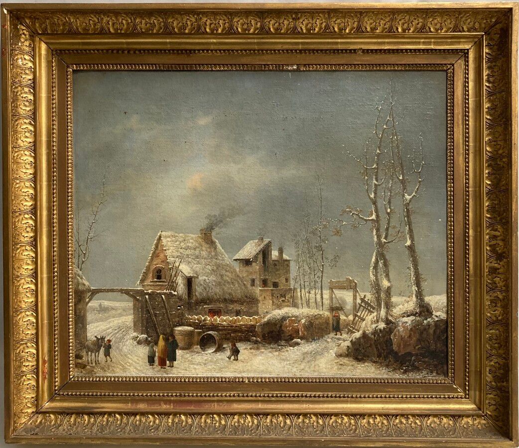 Null Jules César Denis VAN LOO (1743-1821)

Verschneite Landschaft, 1811. 

Öl a&hellip;