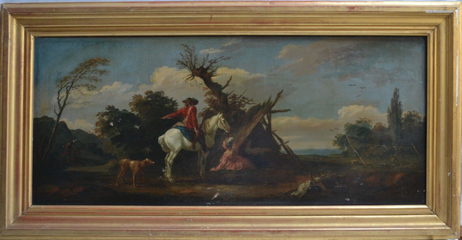 Null FRENCH SCHOOL of the 19th century

Scene of a camp

Oil on canvas

57 x 133&hellip;