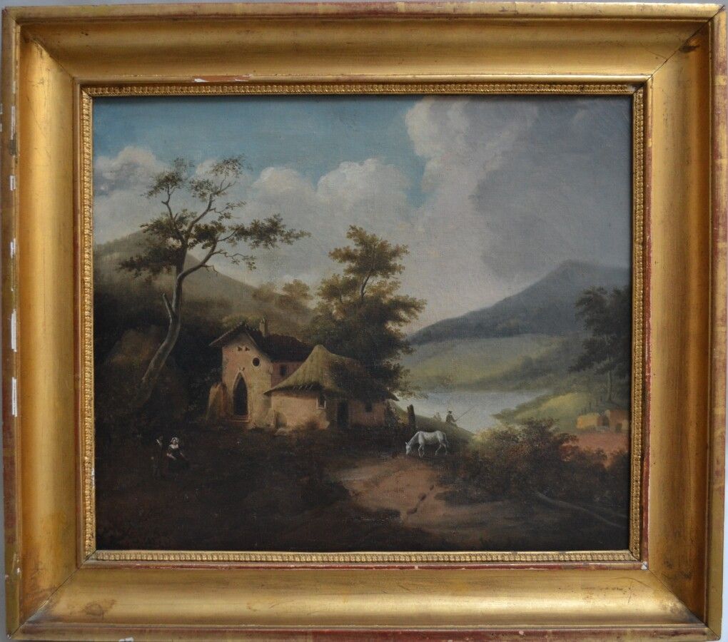 Null 法国学校，19世纪

景观

布面油画

46.5 x 54 cm (修复体)