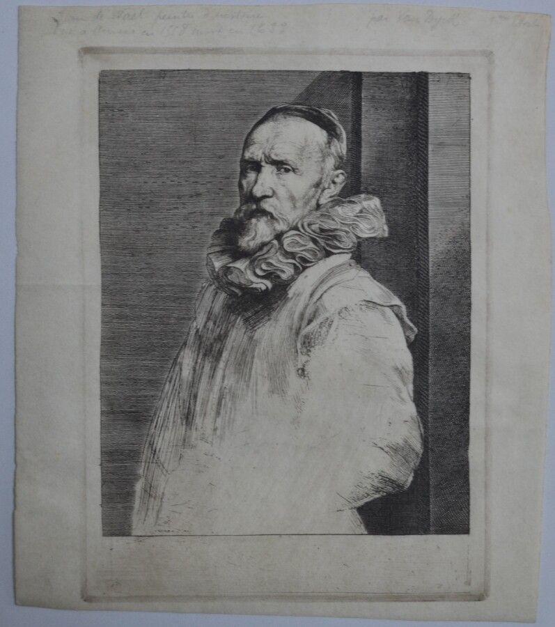 Null 在Anthonius VAN DYCK [荷兰]（1599-1641）之后。

一个人的画像

雕刻

27 x 24厘米（已签名