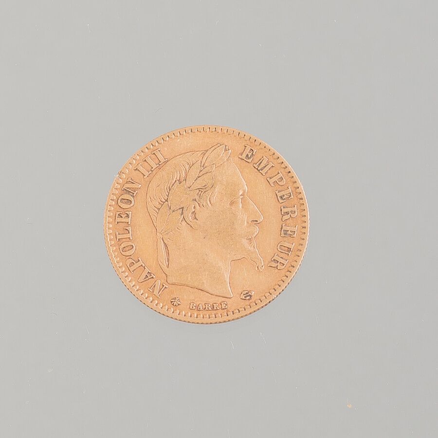 Null eine MÜNZE 10 Franken Gold 1863