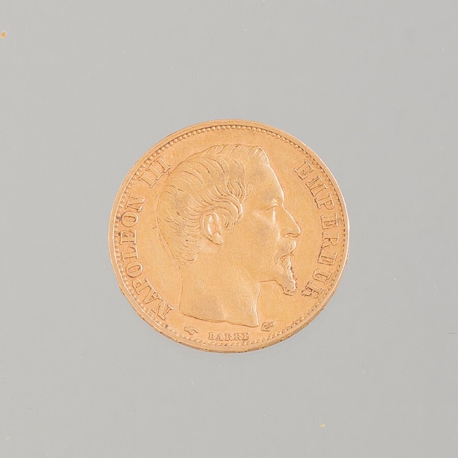 Null une PIECE 20 francs or 1856