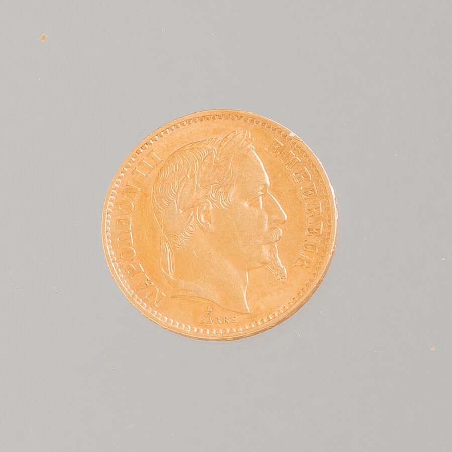 Null una PIEZA 20 francos oro 1867