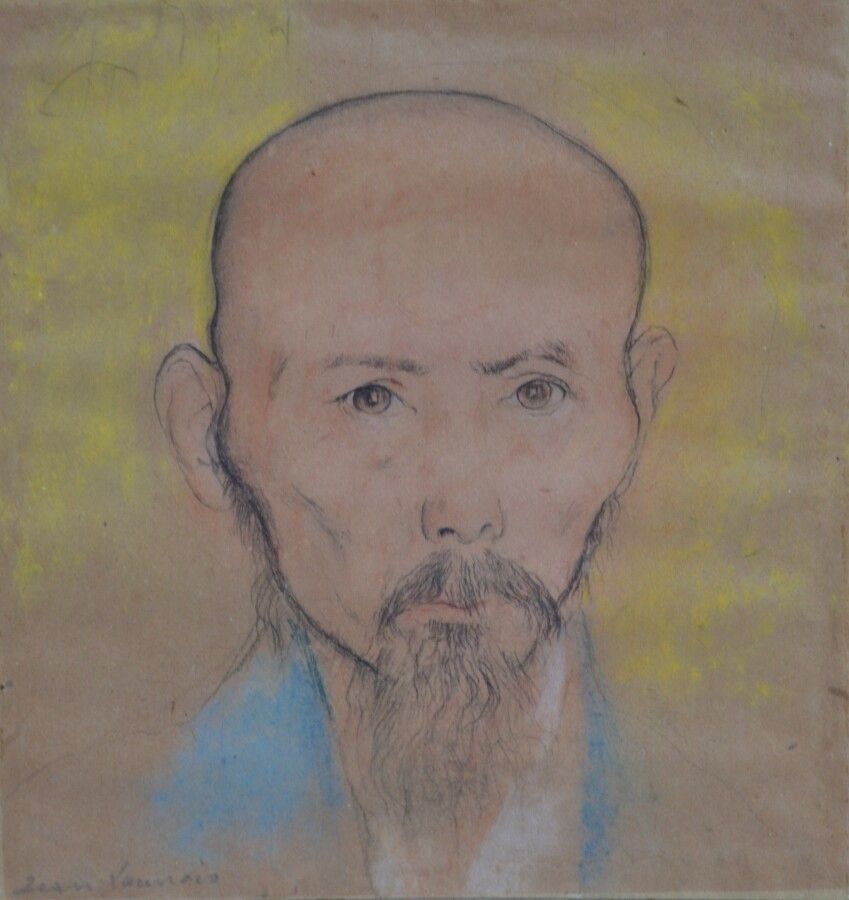 Null 让-朗努瓦(Jean LAUNOIS) (1898-1942)

一个人的肖像，中国人的肖像

左下角有签名的素描和粉笔画

13 x 12.5厘米
&hellip;