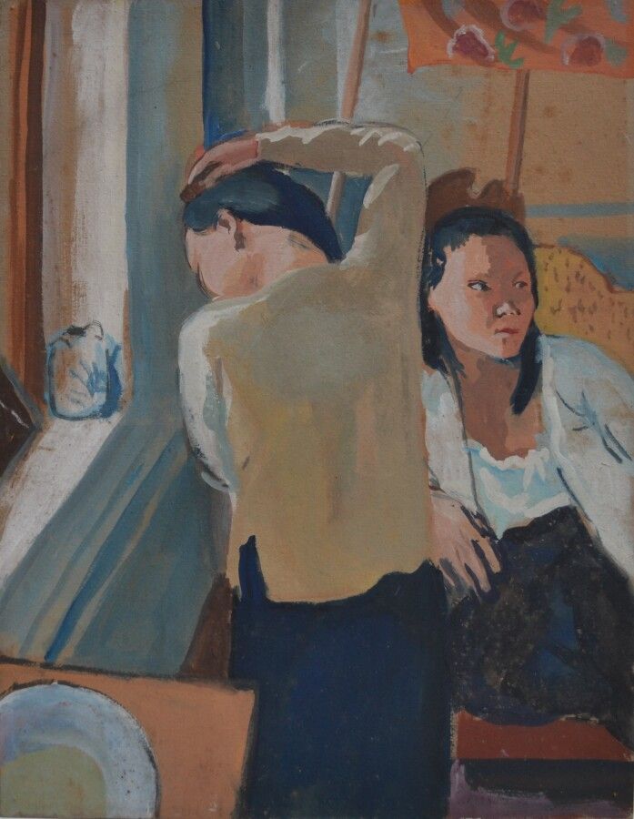 Null Jean LAUNOIS (1898-1942)

Two Asian women in an interior, one in the toilet&hellip;