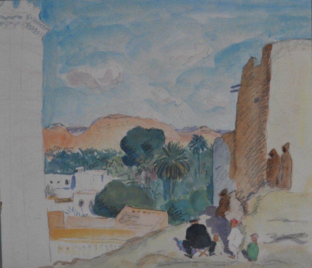 Null Jean LAUNOIS (1898-1942)

Landschaft (Selbstporträt)

Aquarell, unten recht&hellip;