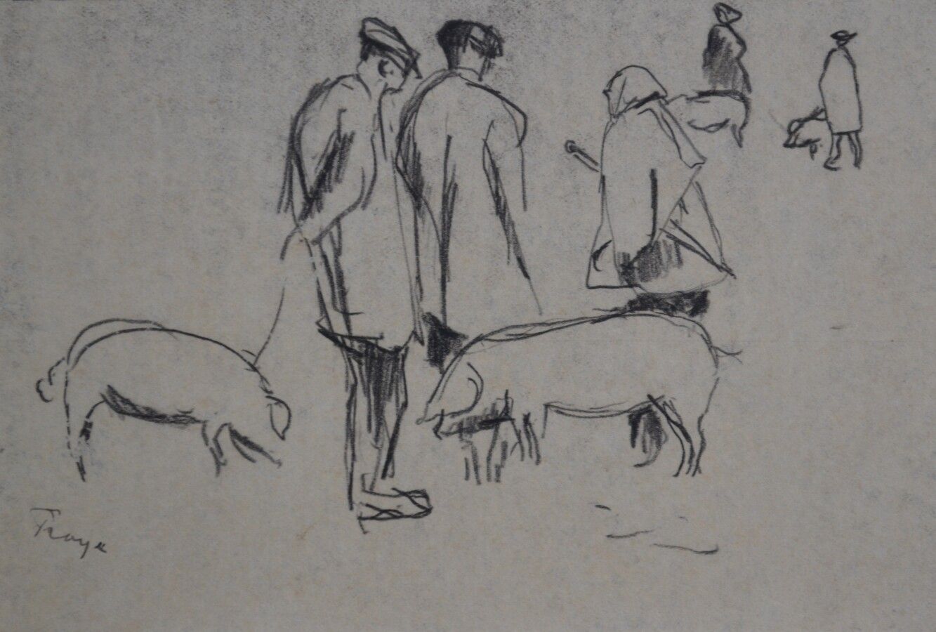 Null André FRAYE (1888-1963)

Markt mit Schweinen

Zeichnung unten links signier&hellip;