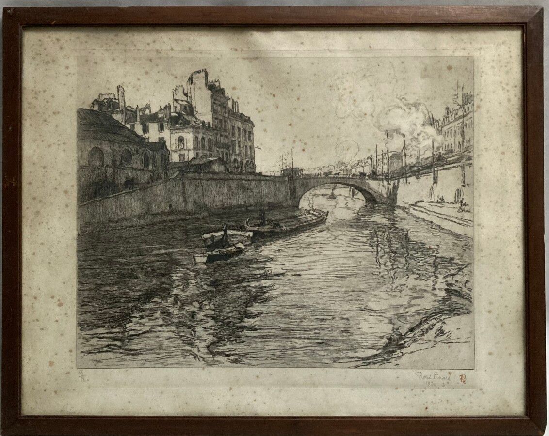 Null René PINARD (1883-1938)

Nantes, el puente de la lonja, 1930. 

Grabado fir&hellip;