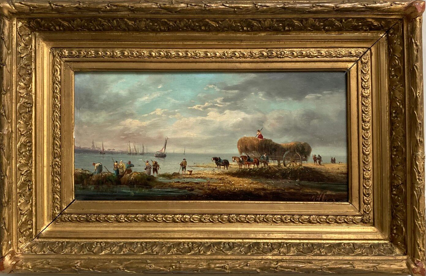 Null GILBERT (19世纪末)

聚集在一起

右下角有签名的板上油画

18 x 36 厘米