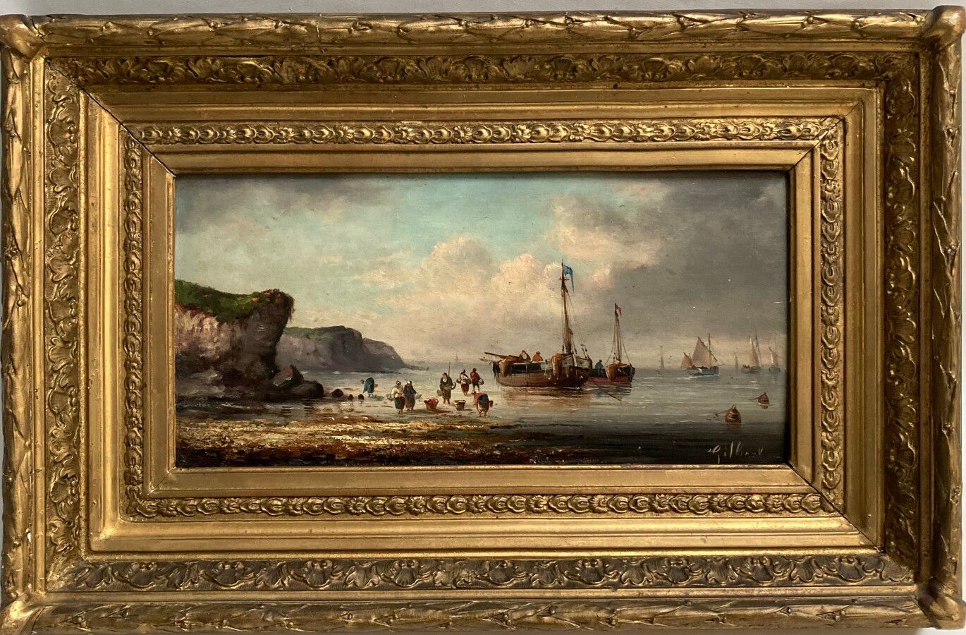 Null GILBERT (Ende des 19. Jahrhunderts)

Szene aus einem Fischerboot

Öl auf Ta&hellip;