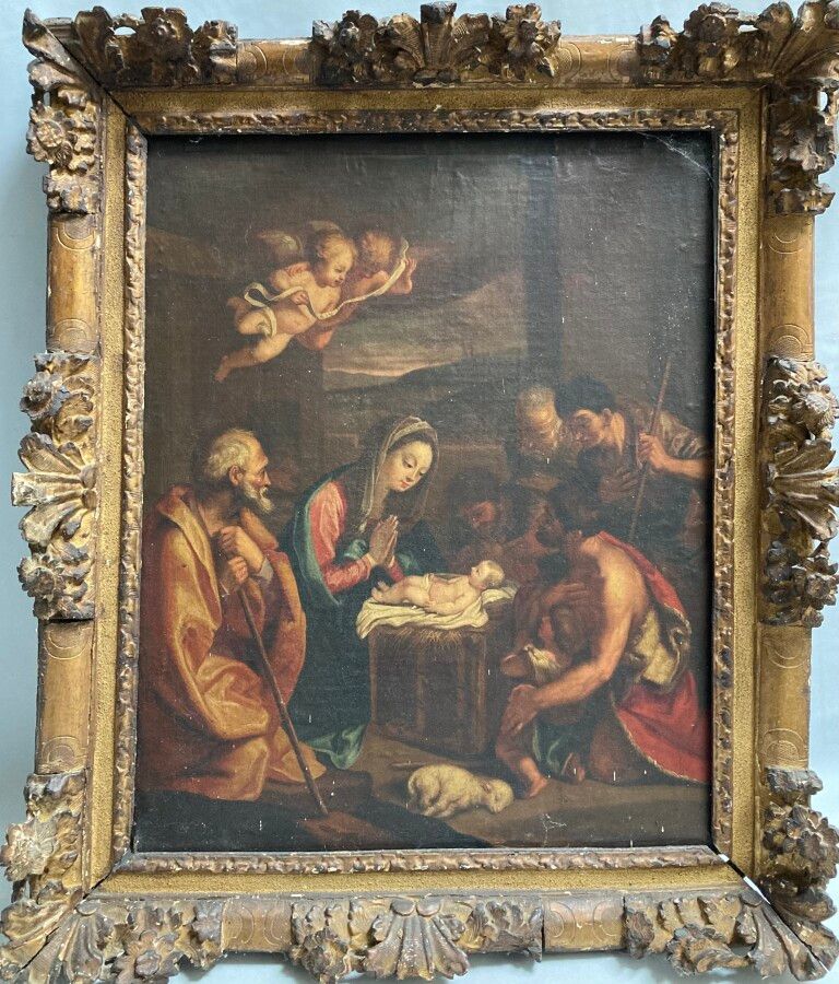 Null ECOLE FRANCAISE du XIXème

L'adoration des bergers

Huile sur toile

75 x 6&hellip;