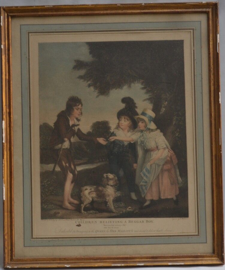 Null 在William BEECHEY（1753-1839）之后。

查尔斯-威尔金（1750-1814）刻的

孩子们在为一个乞丐男孩解围

印刷品

5&hellip;
