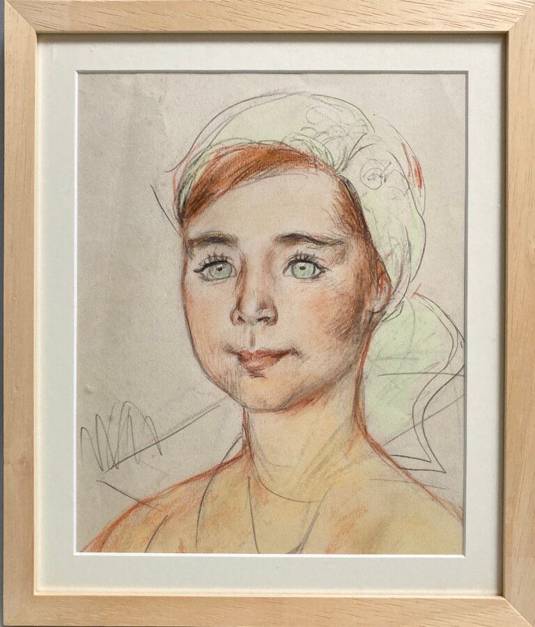 Null Henry SIMON (1910-1987)

Retrato de una joven

Dibujo mejorado

23 x 18,8 c&hellip;
