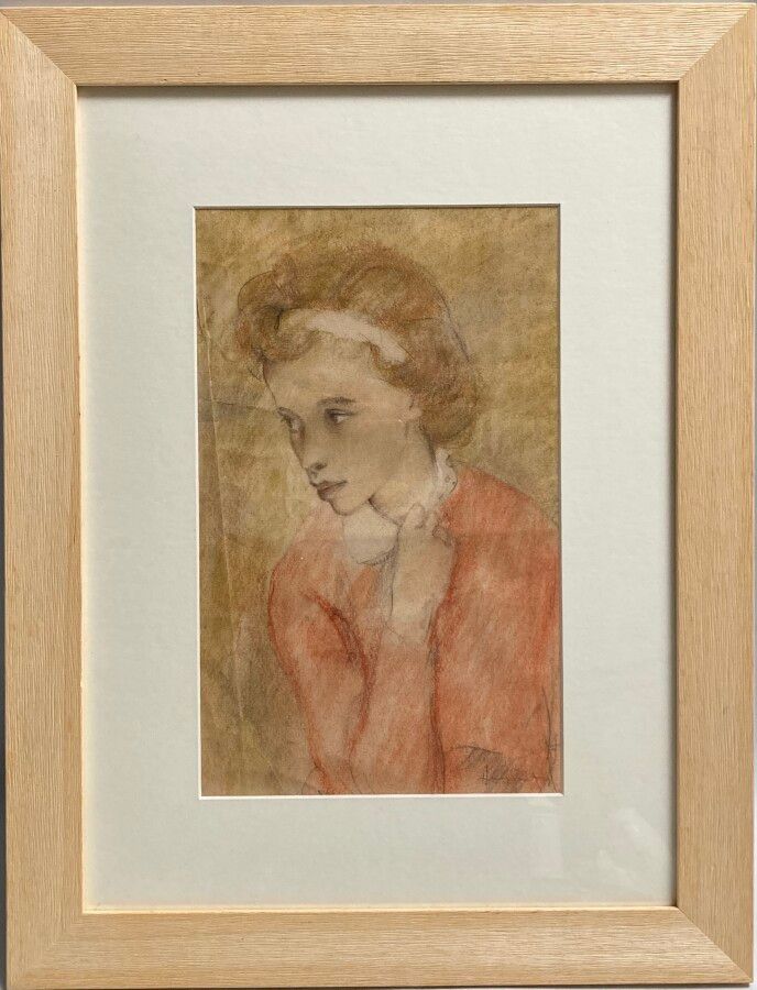 Null 亨利-西蒙(1910-1987)

橙色跳线

右下角有签名的粉彩画

33.5 x 20.5 cm at sight (折页)

参考文献。

- &hellip;