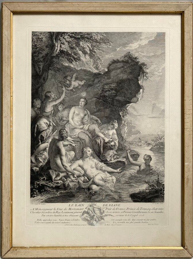 Null según Noël Nicolas COYPEL (1690-1734), 

grabado por Jacques Philippe LEBAS&hellip;