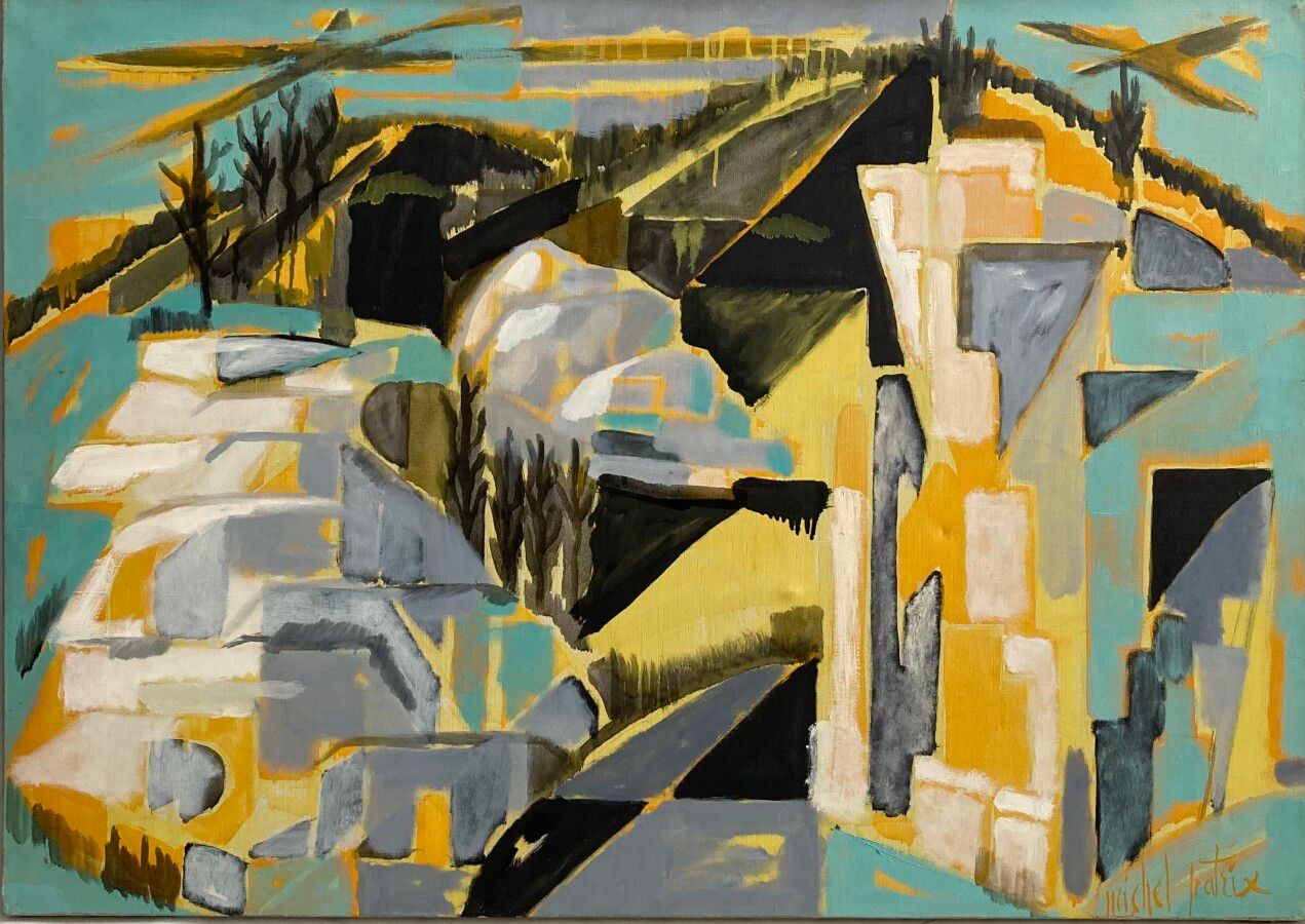 Null 米歇尔-帕特里克(Michel PATRIX) (1917-1973)

Les Baux, the road

布面油画，右下角有签名，背面有位置和&hellip;