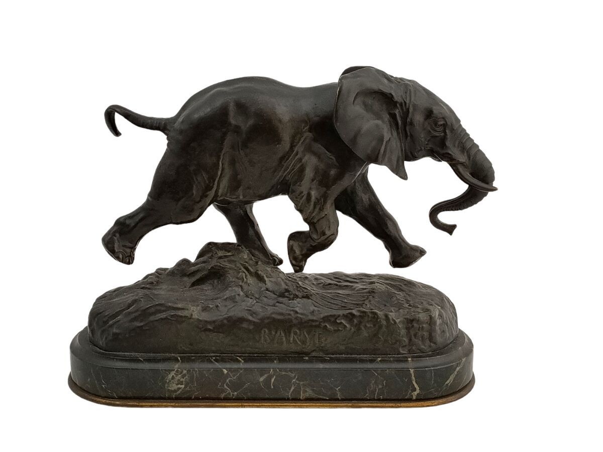 Null Antoine-Louis BARYE (1796-1875)
Éléphant du Sénégal
Epreuve en bronze à pat&hellip;